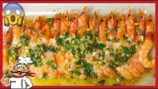 🦐🦐 LANGOSTINOS AL HORNO CON AJO Y PEREJIL  RECETAS DE COCINA [upl. by Yanaj]