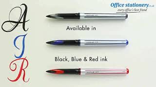 Uniball Air UBA188L Rollerball Pen Blue Ref 190512000 Now Available at OfficeStationerycouk [upl. by Braun]