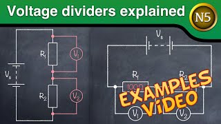 Voltage dividers examples National 5 Physics [upl. by Bedad425]