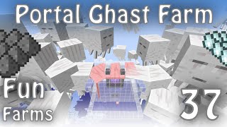 Portalbased Gunpowder and Ghast Tears Farm for Minecraft 1164 Fun Farms 37 [upl. by Gerita]