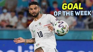 EURO2020 INSIGNE GOALOFFTHEWEEK [upl. by Berlin]