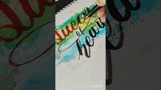 Quotes calligraphy with Doms brush pen shortsbrushpencalligraphy [upl. by Tound142]