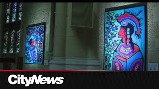 A first of its kind art exhibit inside United Church [upl. by Carmita]