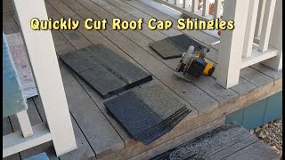 Cutting Roof Cap Shingles [upl. by Libna]