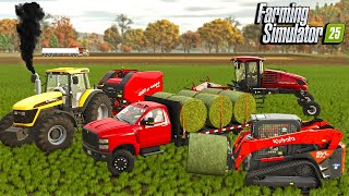 STARTING A HAY FARM IN FARMING SIMULATOR 25 [upl. by Leilamag]