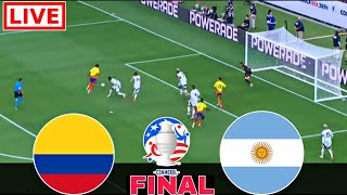 Argentina vs Colombia Live Football  Final Copa America 2024 আর্জেন্টিনা বনাম কলম্বিয়া লাইভ pes21 [upl. by Eibob]