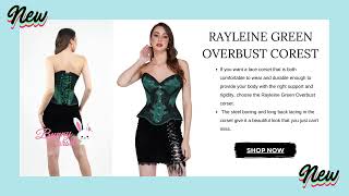 Show Your Curves in our stylish Overbust Corset in Green [upl. by Becker]