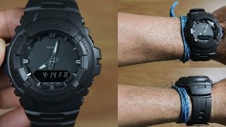 CASIO GSHOCK G100BB1A SPECIAL BLACK  UNBOXING [upl. by Natsyrk]