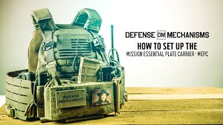 Defense Mechanisms Mission Essential Plate Carrier MEPC bag and cummerbund set up [upl. by Rizika]