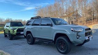 Westcott Designs TRD Pro Lift Kit Comparison between stock Nitto Terra Grapplers vs BFGoodrich KO2s [upl. by Pompei70]