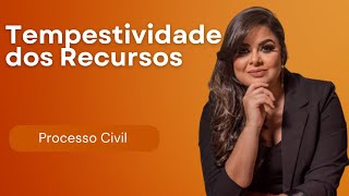 AULA 16 Tempestividade de Recursos  Novo CPC [upl. by Reizarf867]