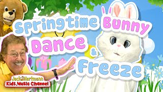 Springtime Bunny DANCE and FREEZE Jack Hartmann [upl. by Ermentrude809]