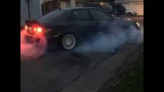 Straightpiped IS300 2JZ REDLINE BURNOUT [upl. by Skippy]