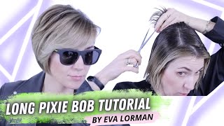 Long Pixie Bob Haircut by Myself  How To Cut Your Own Hair 2023 by Eva Lorman [upl. by Hufnagel411]