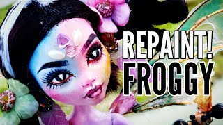 Making a Frog Fairy  Fantasy Creature Custom Doll  Pastel Ooak Doll  Halicrafts [upl. by Stavro]