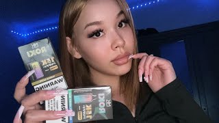 cloudy tingles asmr😶‍🌫️vaping wmaskking vape [upl. by Neelat]