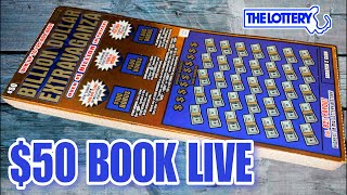 INSANE 50 LOTTERY SCRATCH TICKET  FULL 2500 PACK [upl. by Dustan]