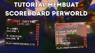 TUTORIAL BUAT SCOREBOARD BEDA BEDA DI SETIAP WORLD [upl. by Katey514]