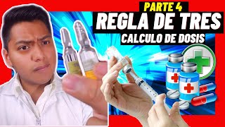 PART4REGLA de TRES en ENFERMERIA CALCULO de DOSIS de MEDICAMENTOS PEDIATRICAS [upl. by Savannah]