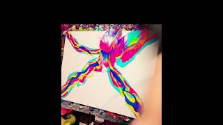 Full Canvas Dutch🌈art painting acrylicpouring acrylicpainting paintingstyles fluidart [upl. by Nudnarb692]