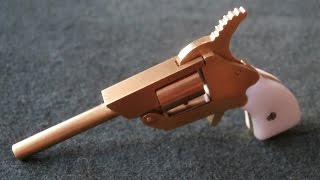 Handmade Chilson´s quotFisher Firesurequot 2mm Miniature Pinfire Pistol [upl. by Mairb]