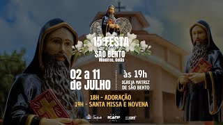 SANTA MISSA E NOVENA SÃO BENTO [upl. by Salomo166]