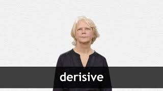 How to pronounce DERISIVE in American English [upl. by Mossman]