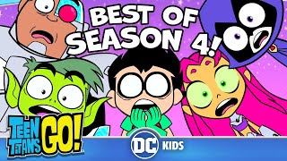 Season 4 BEST Moments Part 1  Teen Titans Go  dckids [upl. by Ymorej901]