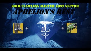 Solo Flawless Master Lost Sector  Aphelions Rest  Stasis Hunter  Destiny 2 Season 23 [upl. by Merriam97]