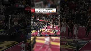 Mitchell step back three and Cavaliers lead to 140 🔥 [upl. by Eloisa]