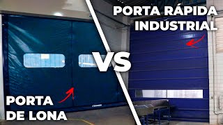 Qual a Diferença Entre Porta Rápida e Porta de Lona  VisoFlex [upl. by Sible722]