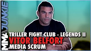 Vitor Belfort grateful Evander Holyfield stepped up for fight  Legends II [upl. by Jodee]