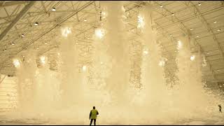 High Expansion Foam Test in Aircraft Hanger [upl. by Seluj308]