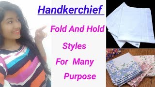 How To Fold And Hold Handkerchief For Marriage Pollution amp Office  Krrish Sarkar [upl. by Airad]