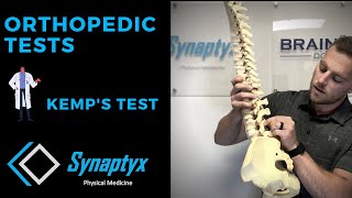 KEMP’S TEST Orthopedic Test for Low Back Pain [upl. by Monafo]