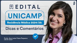 Edital UNICAMP Residência Médica 202425 Dicas e Comentários  saiba os temas que mais caem [upl. by Reizarf]