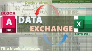 AutoCAD Block vs Excel Data Exchange V2020 [upl. by Ardnuek]