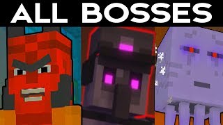 Minecraft Storymode Season 2 Episode 3  ALL BOSSES  FINAL BOSS [upl. by Sedlik]