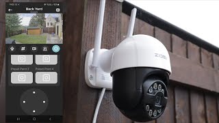 ZOSI C289 WiFi PanTilt Outdoor Security Camera Unboxing Setup amp Review [upl. by Araas644]