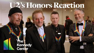 U2 on Receiving a Kennedy Center Honor [upl. by Ahsanat]