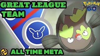 Stunfisk Galarian Team in Great League Pokemon GO Battle League [upl. by Aivonas]