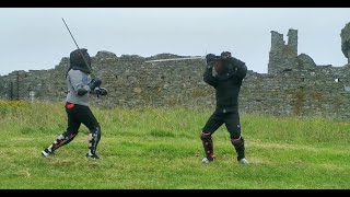 Longsword Fencing at Kinsale Fortress HEMA part 1 [upl. by Sadoff509]