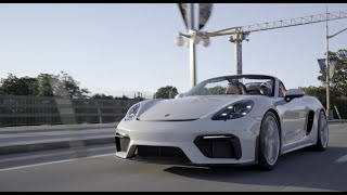 Porsche 718 Spyder  JCR exhaust sound bites [upl. by Llennyl]