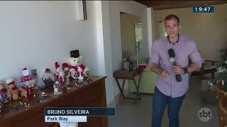 Saiba os cuidados na hora de montar a decoração de Natal  SBT Brasília 2ª edição 07122022 [upl. by Ahsekan]