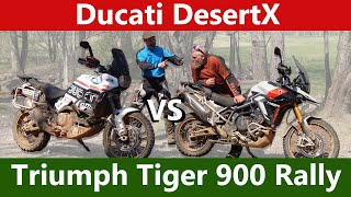 2024 Triumph Tiger 900 Rally Pro vs Ducati DesertX [upl. by Herrmann]