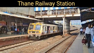 Thane Railway Station  HighSpeed Express Trains and Busy Mumbai Locals at Indian Railway Station [upl. by Lema]