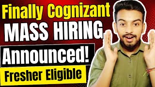 Finally Cognizant Mass Hiring Announced  OFF Campus Drive For 2024 Batch  Fresher Jobs Kn Academy [upl. by Barvick]