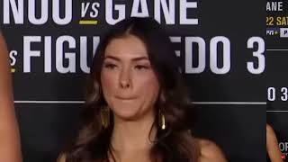 Ring Girl Arianny Celeste scoping out Ciryl Gane at UFC270 [upl. by Ilyak]