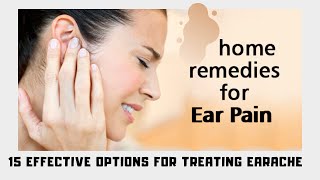 home remedy for ear pain  15 effective options for treating earache [upl. by Macmullin]