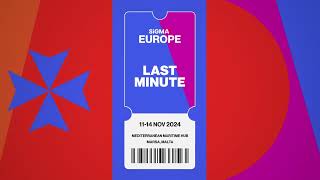 SiGMA Europe 2024  Last Minute Tickets Out Now 🎟️ [upl. by Lantha672]